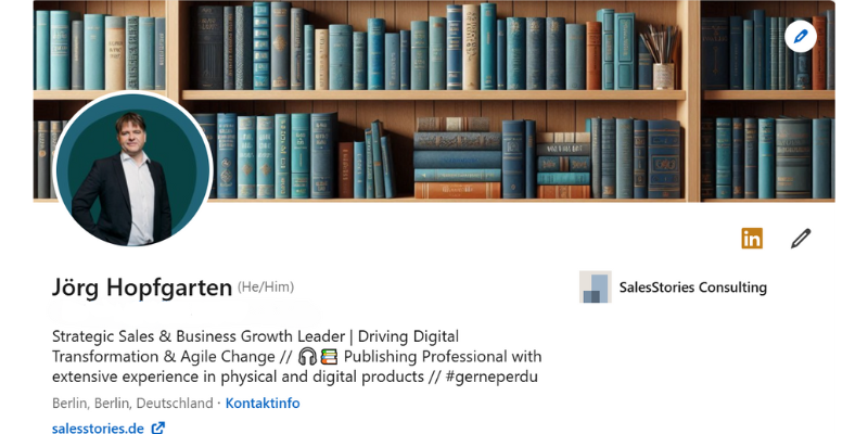 LinkedIn Jörg Hopfgarten Screenshot meiner LinkedIn-Profilseite